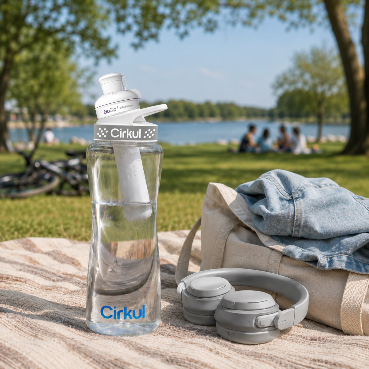 32oz. Plastic Bottle & Comfort Grip Lid - US 6141