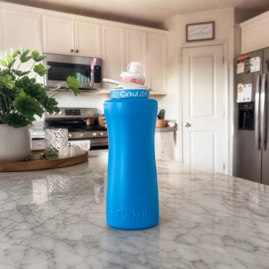 32oz. Stainless Steel Bottle & Comfort Grip Lid - US 9449