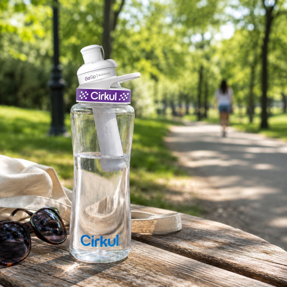 32oz. Plastic Bottle & Comfort Grip Lid - US 2714