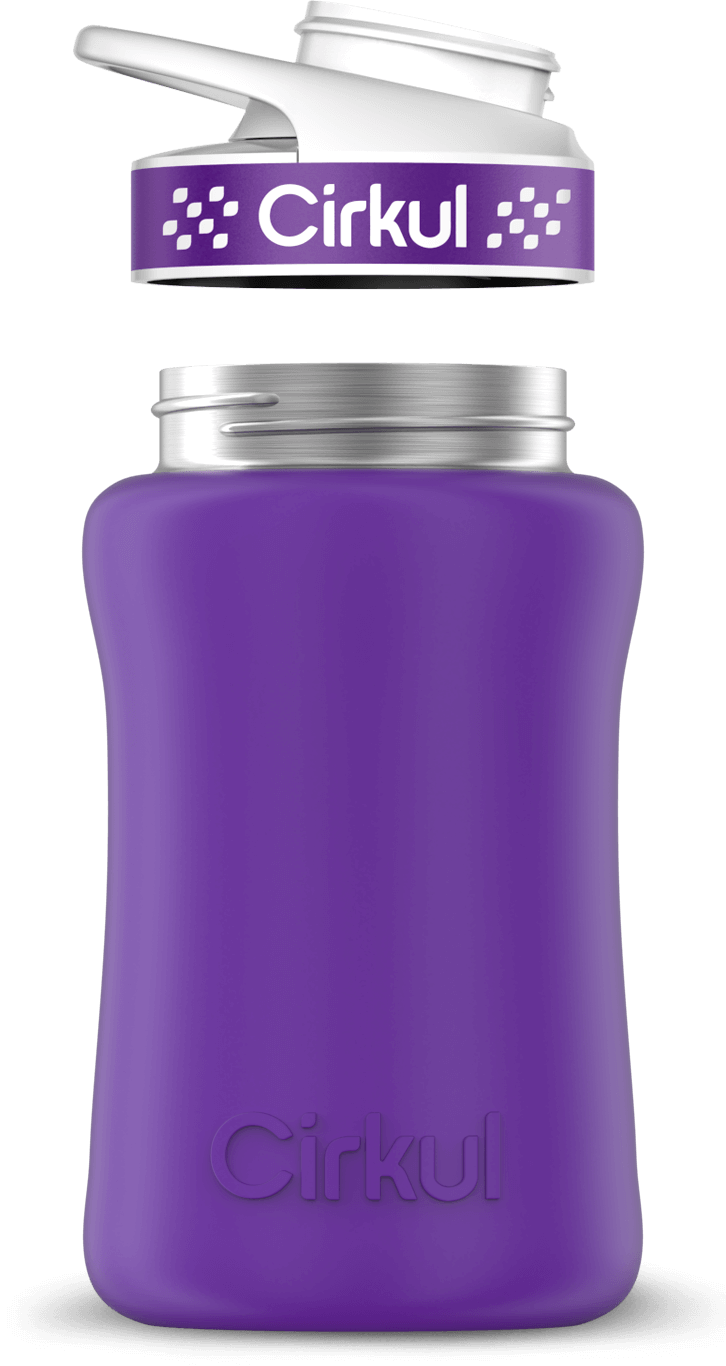 Custom 12oz. Stainless Steel Bottle & Comfort Grip Lid - US 3502