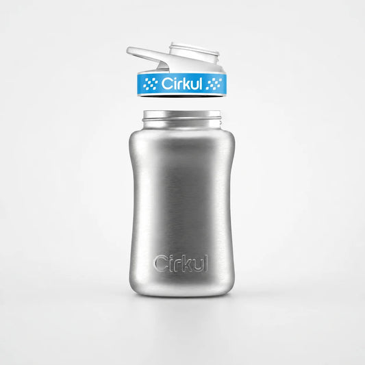 12oz. Stainless Steel Bottle & Comfort Grip Lid - US 9756