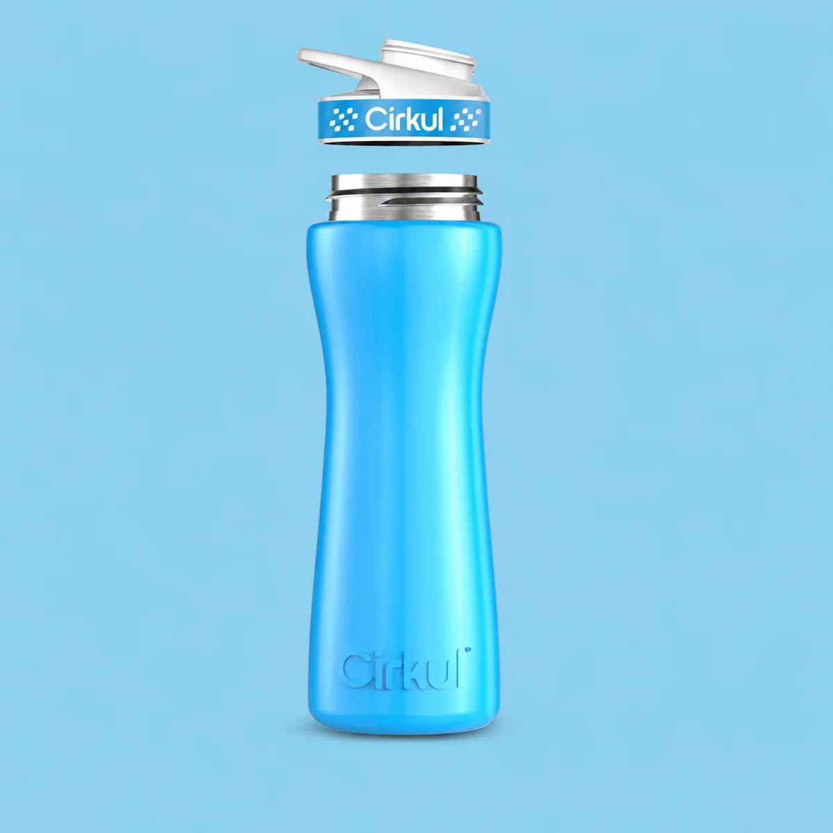22oz. Stainless Steel Bottle & Comfort Grip Lid - US 4333