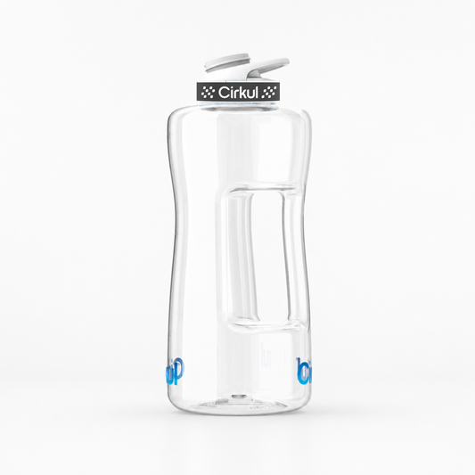 62oz. Plastic Bottle & Comfort Grip Lid - US 4935