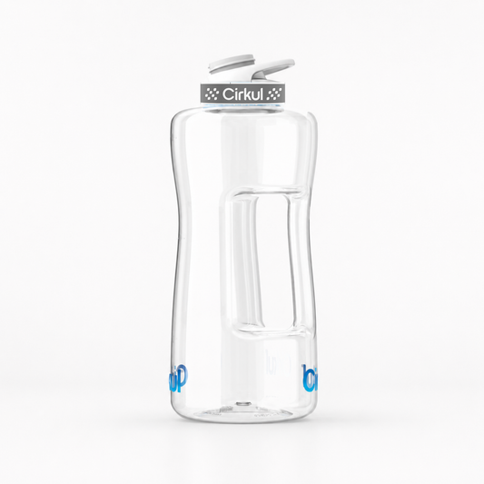 62oz. Plastic Bottle & Comfort Grip Lid - US 8406