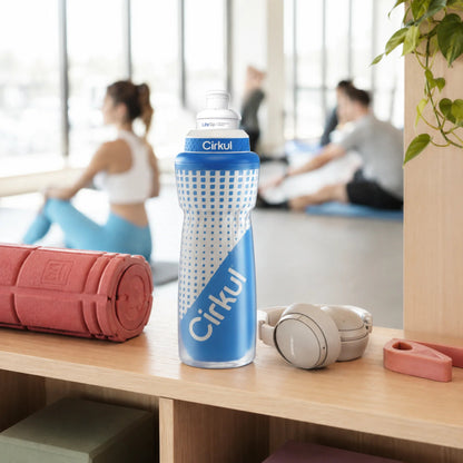 32oz. Insulated Squeeze® Plastic Bottle & Sport Lid - US 4604