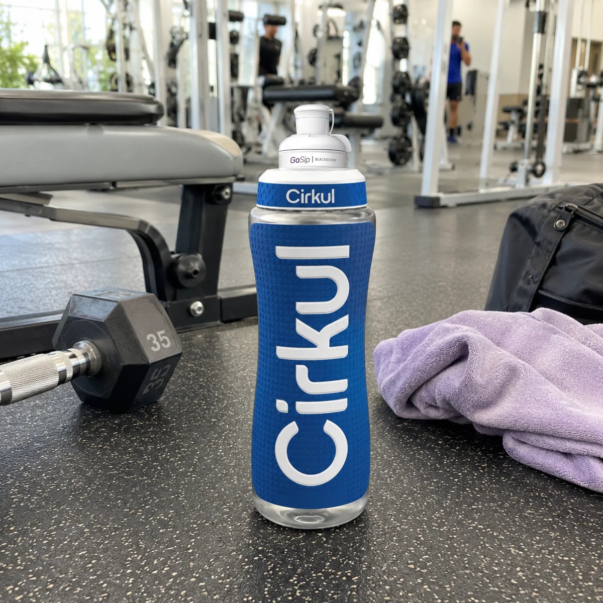 32oz. Grip Squeeze® Plastic Bottle & Sport Lid - US 6220