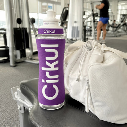 32oz. Grip Squeeze® Plastic Bottle & Sport Lid - US 0919