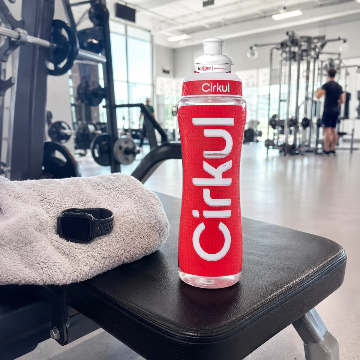 32oz. Grip Squeeze® Plastic Bottle & Sport Lid - US 1106