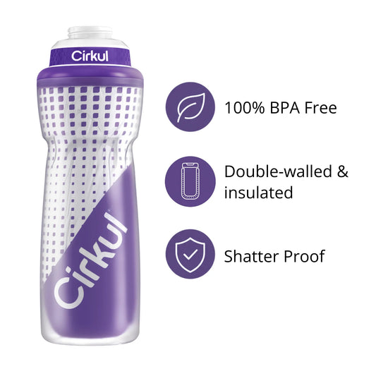 32oz. Insulated Squeeze® Plastic Bottle & Sport Lid - US 1603