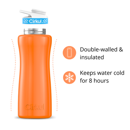 32oz. Stainless Steel Bottle & Comfort Grip Lid - US 5997