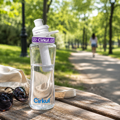 32oz. Plastic Bottle & Comfort Grip Lid - US 2714