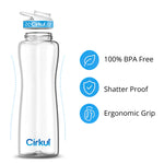 42oz. Plastic Bottle & Comfort Grip Lid - US 6202