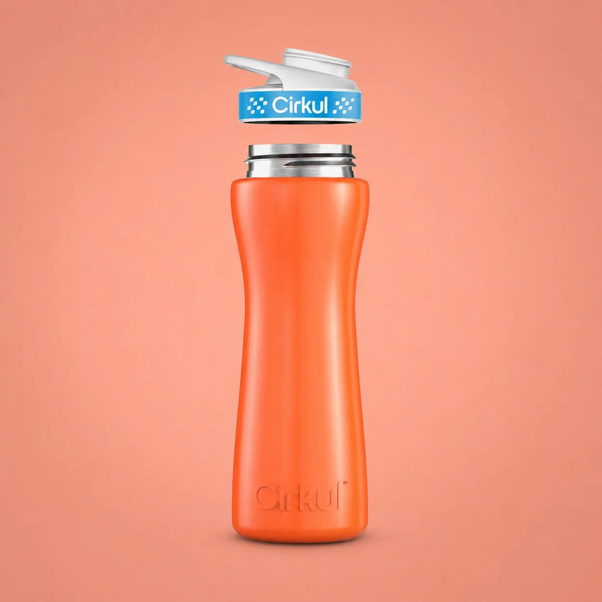 22oz. Stainless Steel Bottle & Comfort Grip Lid - US 0749