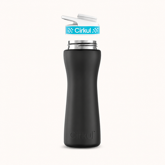 22oz. Stainless Steel Bottle & Comfort Grip Lid - US 8732