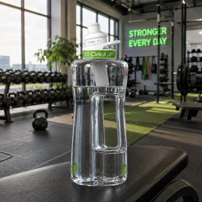 62oz. Plastic Bottle & Comfort Grip Lid - US 7947