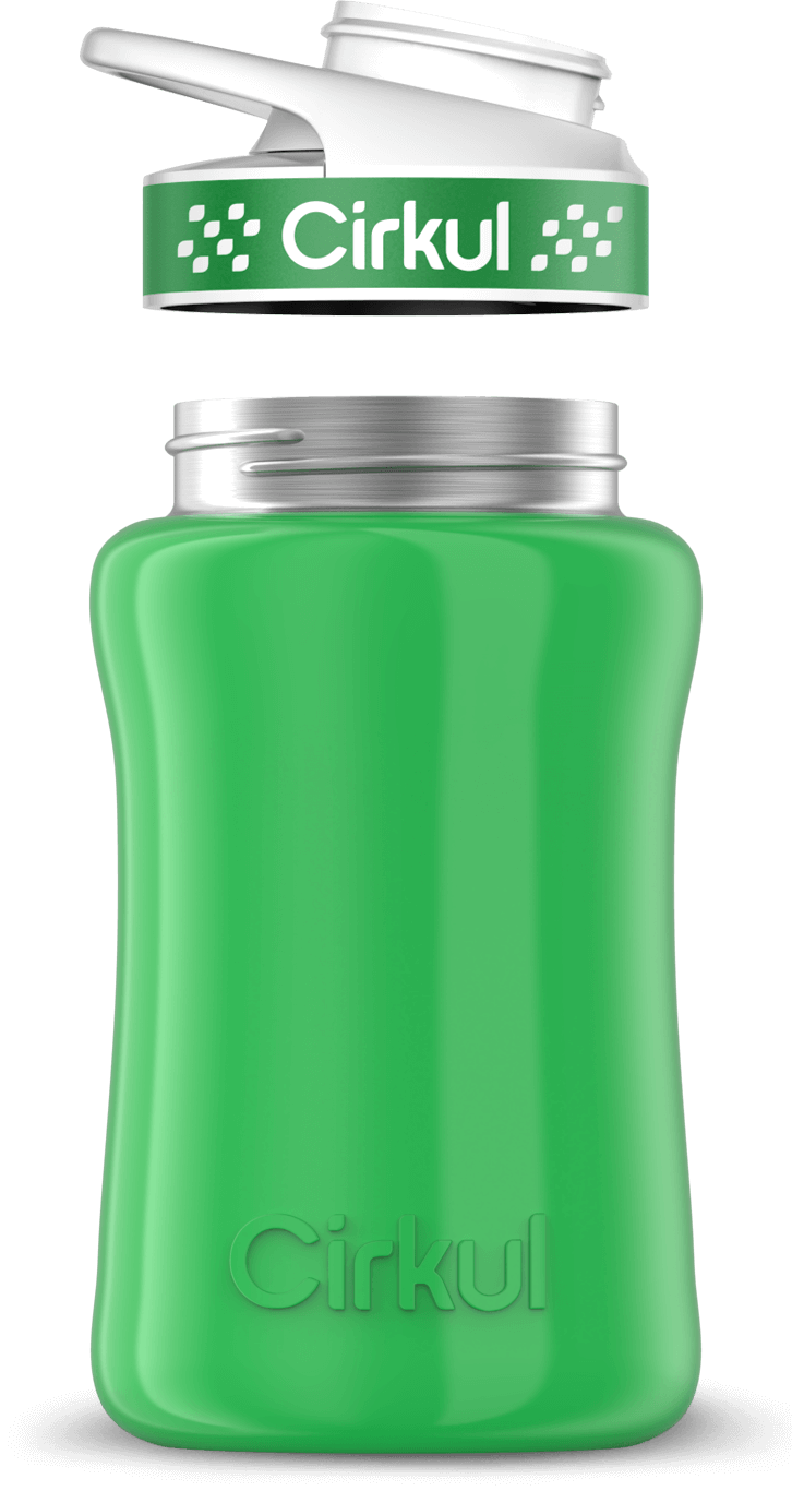 Custom 12oz. Stainless Steel Bottle & Comfort Grip Lid - US 2615