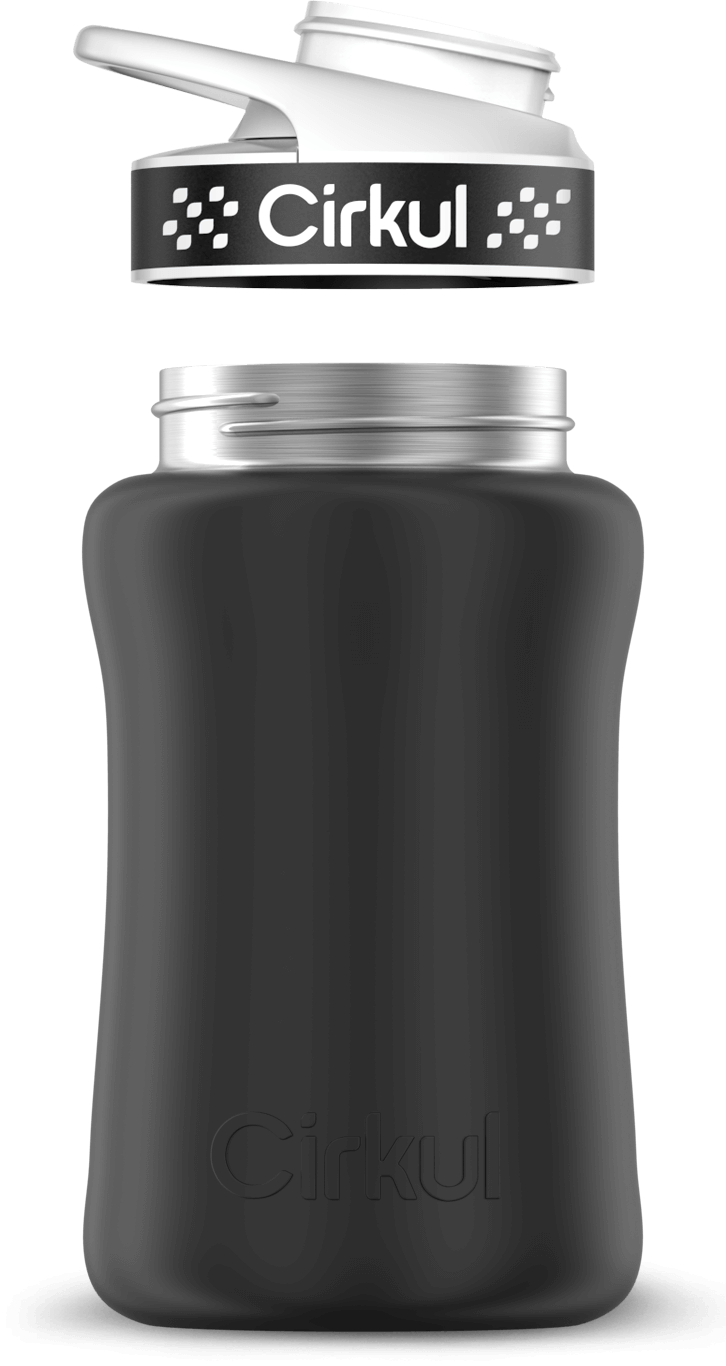 Custom 12oz. Stainless Steel Bottle & Comfort Grip Lid - US 2734