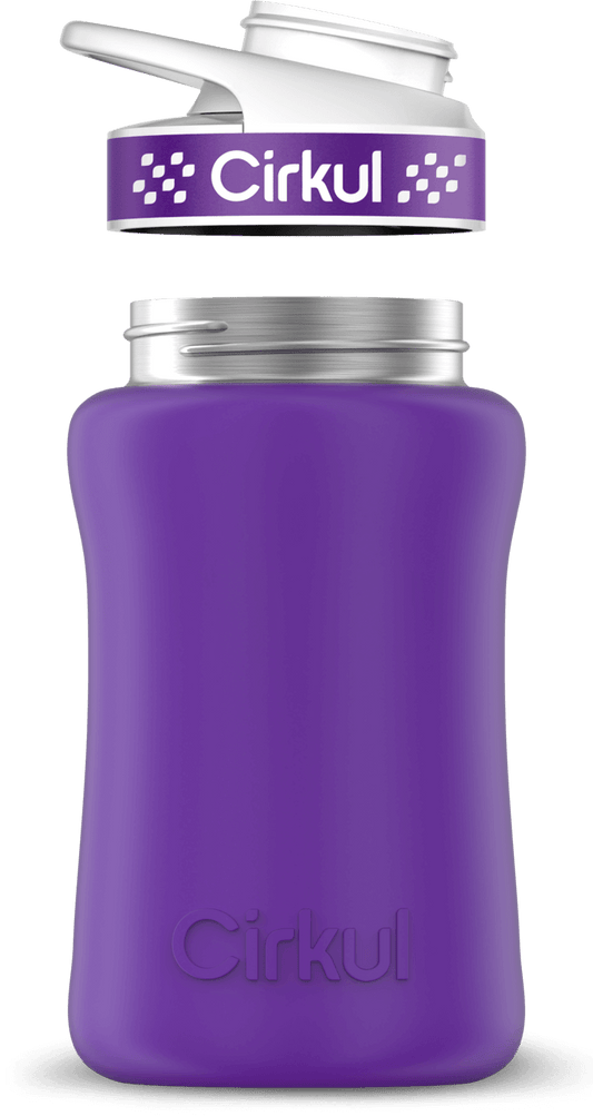 Custom 12oz. Stainless Steel Bottle & Comfort Grip Lid - US 3502