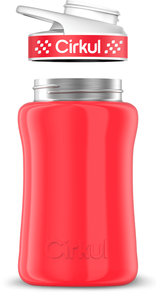 Custom 12oz. Stainless Steel Bottle & Comfort Grip Lid - US 6596