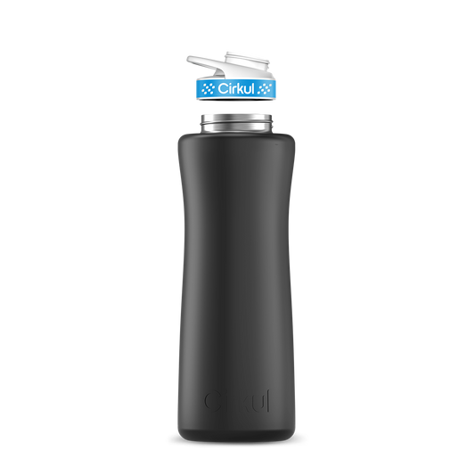 42oz. Stainless Steel Bottle & Comfort Grip Lid - US 2206