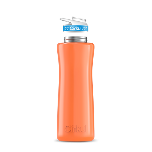 42oz. Stainless Steel Bottle & Comfort Grip Lid - US 8680