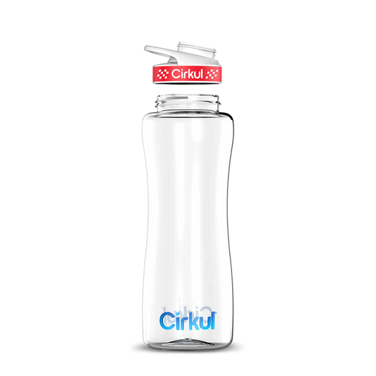 Custom 32oz. Plastic Bottle & Comfort Grip Lid - US 7363