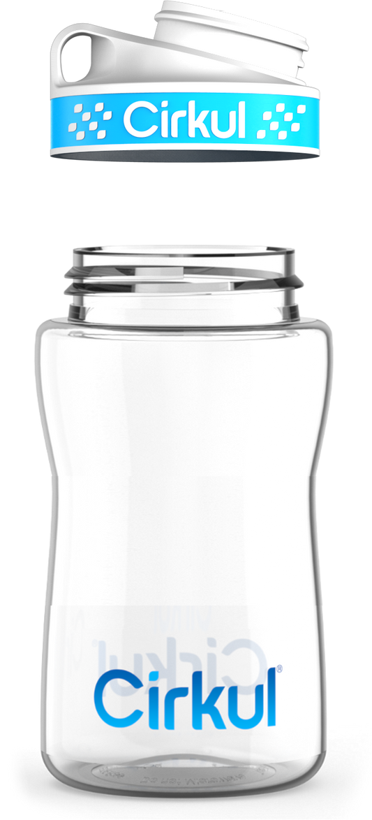 Custom 12oz. Plastic Bottle & Comfort Grip Lid - US 7477
